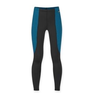 Kerrits Knee Patch Performance Tight Houndstooth Teal Black Junior Medium
